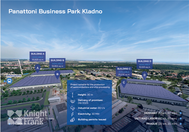 Skladový prostor - Business park Kladno I - nová výstavba - Dubí Kladno