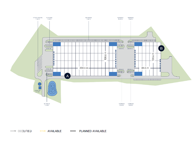 Skladový prostor - Branišovice - logistický park ve výstavbě 90 000 m2 - Branišovice