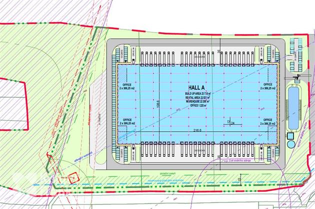 Skladový prostor - Staňkov - plánovaný výstavba - Ohučov