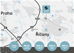 Skladový prostor - CITYSITE ŘÍČANY - SKLAD / RETAIL / SHOWROOM od 500 m2 - Říčany