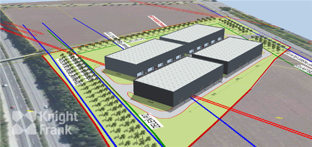 Skladový prostor - Odolená Voda - plánovaná výstavba, jednotky od 2 480 m2 - 